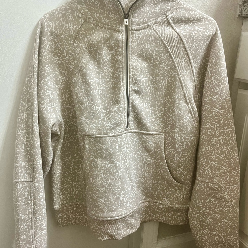 Jockey Cream Patterned Hoodie